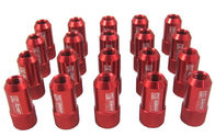 آلومینیوم قرمز 40mm چرخ آجیل Lug با کلید / قفل برای هوندا