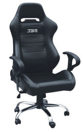 صندلی کامپیوتر صندلی مدرن سبک مسابقه صندلی بازی با تک تنظیم کننده PVC سیاه و سفید